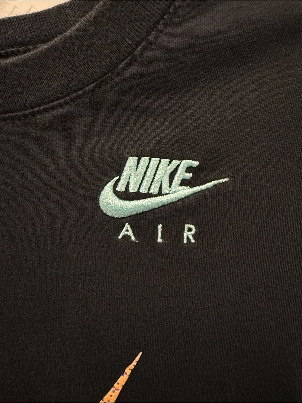 Nike Kids Boys Air Swoosh Graphic Tee Shirt Black Size Small